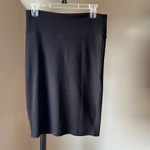 Black pencil skirt